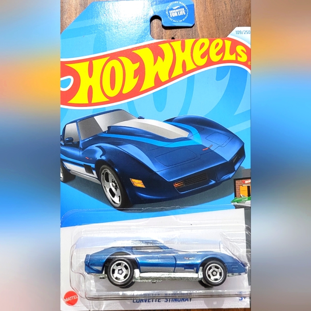 Hot Wheels Blue Corvette Stingray